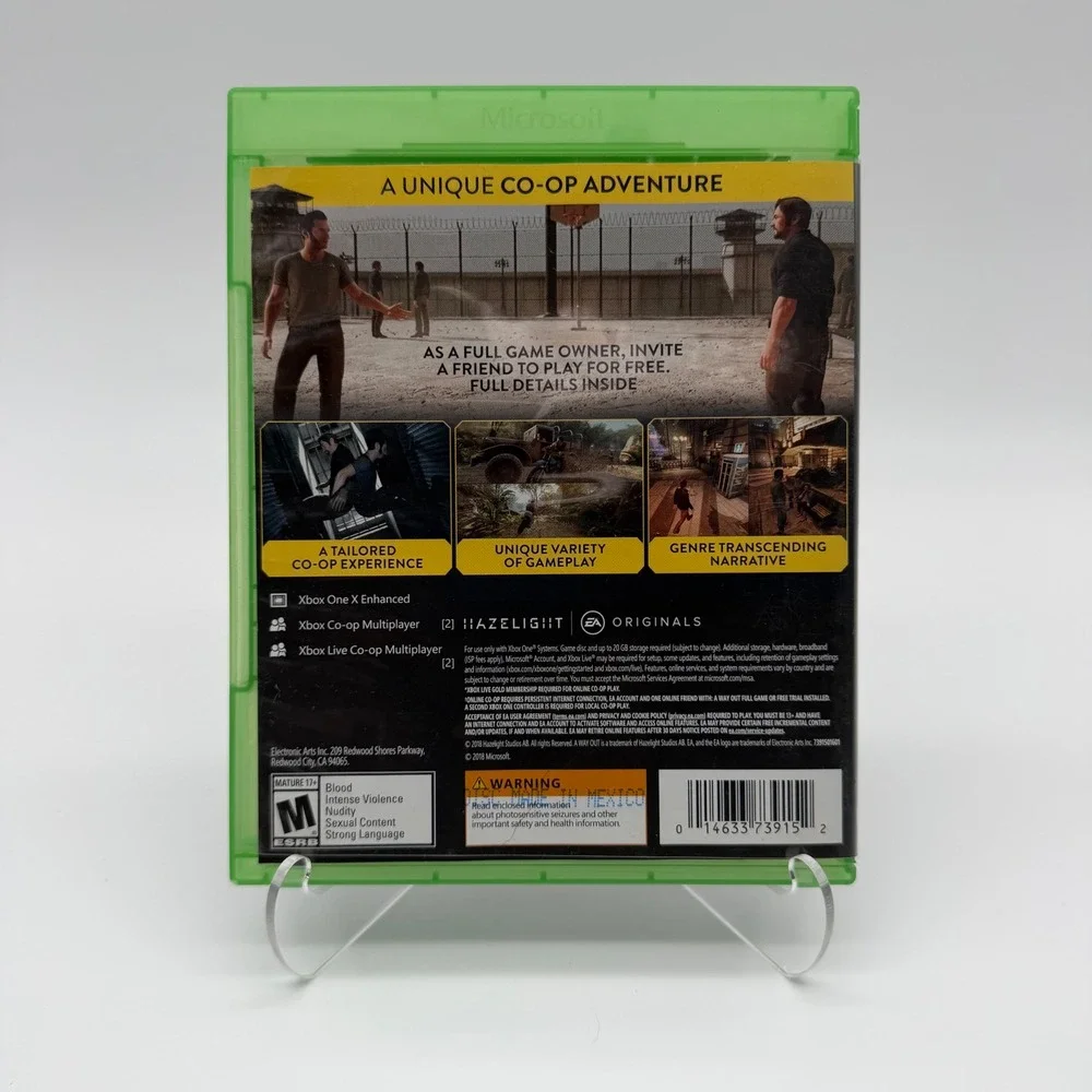 A Way Out (Microsoft Xbox One, 2018) CIB